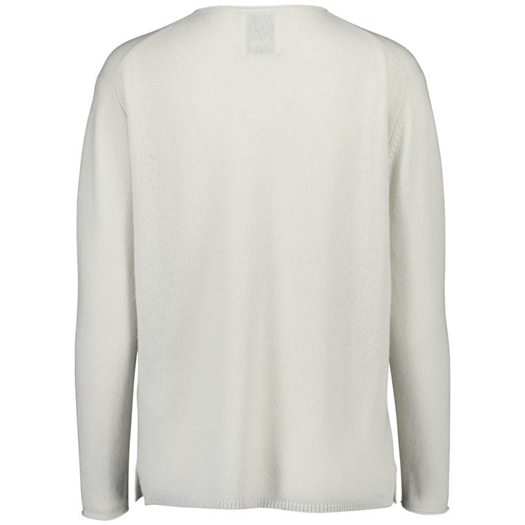 Allude Cashmere Sweater, Offwhite